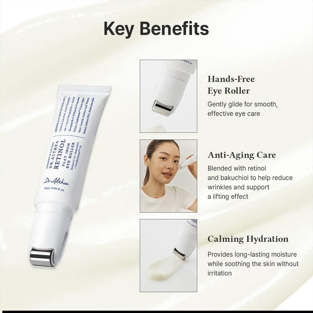 Retinol Flat Iron Eye Roller - Dr.Althea
