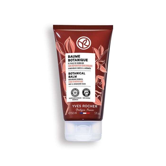 Botanical Hair Balm With Organic Jojoba Oil, For Dry and Damaged Hair, 150 ml - Yves Rocher
