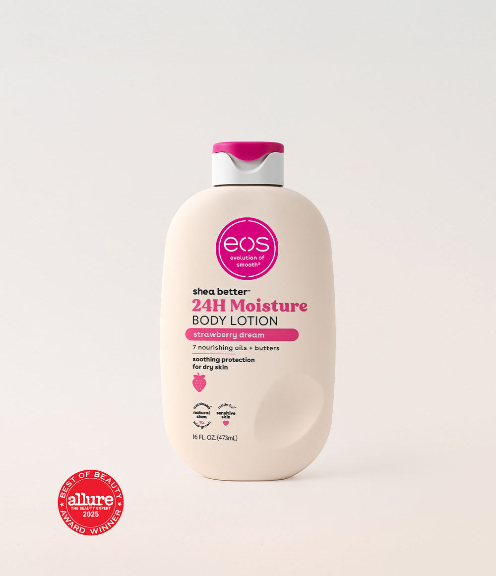 Shea Better™, 24H Moisture Body Lotion, Strawberry Dream (473 ml) EOS